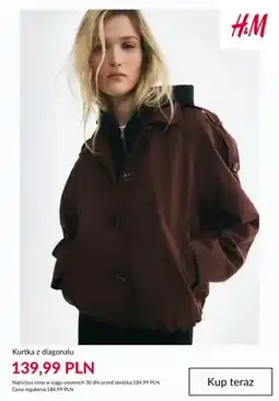 H&M Kurtka z diagonalu H & M oferta