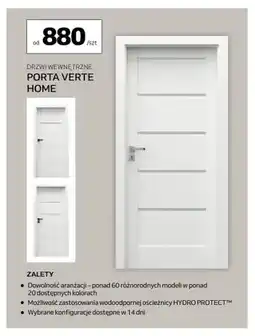 Komfort Drzwi wewnętrzne Porta Verte Home oferta