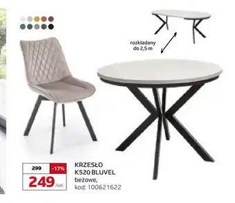 Komfort Krzesło K520 Bluvel beżowe oferta