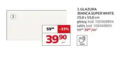 Komfort Glazura Bianca Super White glossy 29,8x59,8 cm Cersanit oferta