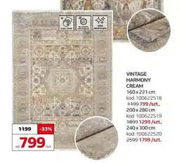Komfort Dywan Vintage Harmony Cream 160x221 cm oferta
