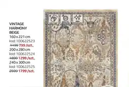 Komfort Dywan Vintage Harmony Beige 200x280 cm oferta