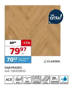 Komfort Panele podłogowe Dąb Prades Classen oferta