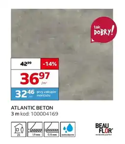 Komfort Wykładzina elastyczna Atlantic Beton Beau Flor oferta