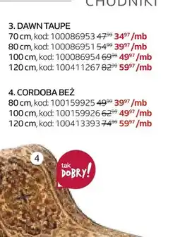 Komfort Chodnik Cordoba Beż 100 cm oferta