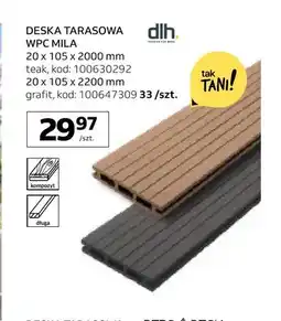 Komfort Deska tarasowa Wpc Mila 20x105x2000 mm Dlh oferta
