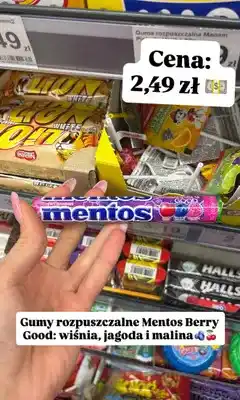 Dino Gumy rozpuszczalne Mentos Berry Good oferta