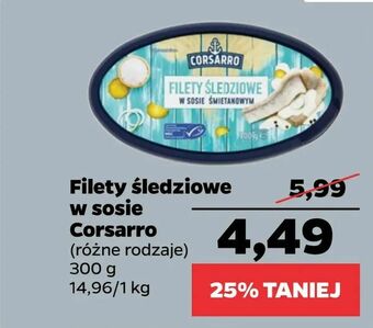 Netto Filety śledziowe w sosie Corsarro oferta