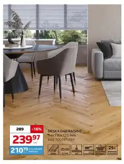 Komfort Deska dąb Raisins 14x130x725 mm Barlinek oferta