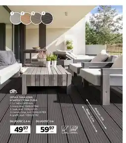 Komfort Deska tarasowa kompozytowa Duna długość 2,4 m Dlh oferta