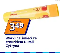 Action Worki na śmieci ze sznurkiem Dumil Cytryna oferta