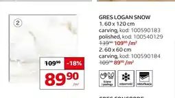 Komfort Gres Logan Snow 60x60 cm oferta