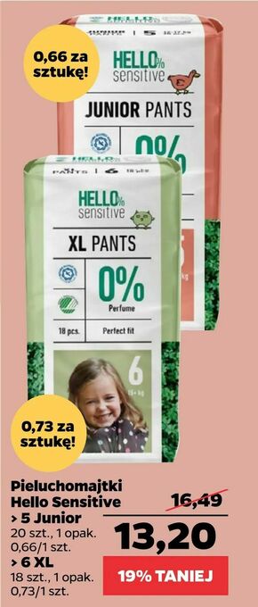 Netto Pieluchomajtki Hello Sensitive oferta