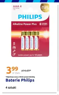 Action Baterie Philips 4-pak oferta