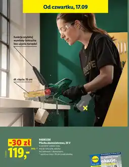 Lidl Pilarka akumulatorowa Parkside oferta