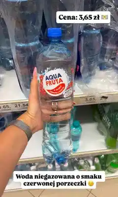 Dino Woda niegazowana Aqua Fruta o smaku czerwonej porzeczki oferta