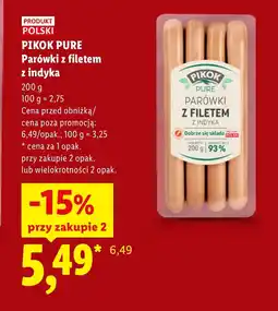 Lidl Parówki Pikok oferta