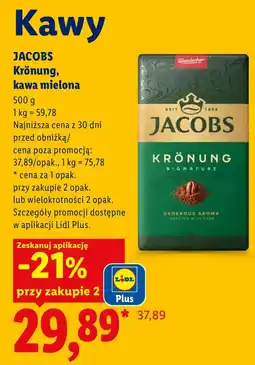 Lidl Kawa mielona Jacobs oferta