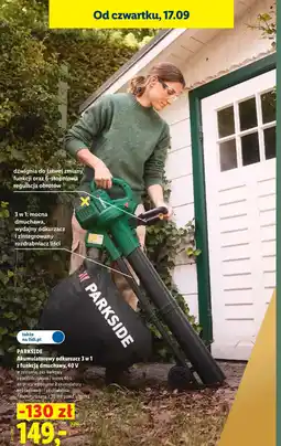 Lidl Odkurzacz do liści Parkside oferta