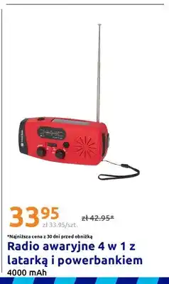 Action Radio awaryjne 4 w 1 z latarką i powerbankiem oferta