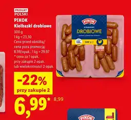 Lidl Kiełbaski Pikok oferta