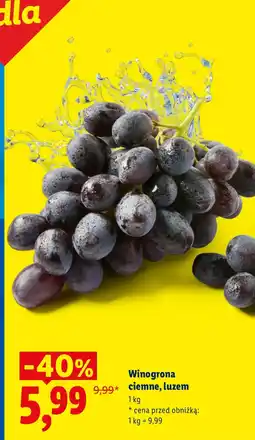 Lidl Winogrona oferta