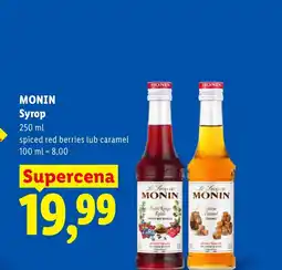Lidl Syrop Monin oferta