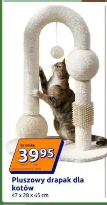 Action Pluszowy drapak dla kotów 47x28x65 cm oferta