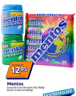 Action Gumy do żucia Spearmint Mentos oferta