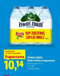 Lidl Woda niegazowana Żywiec zdrój oferta