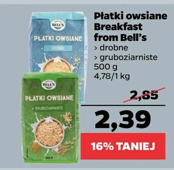 Netto Płatki owsiane Breakfast from Bell's oferta