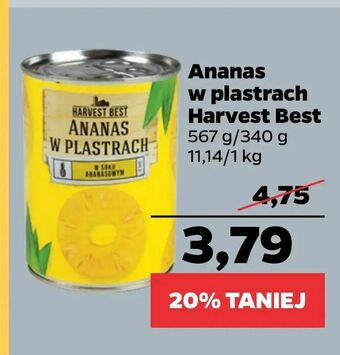 Netto Ananas w plastrach Harvest Best oferta