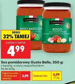 Biedronka Sos pomidorowy Gusto Bello oferta