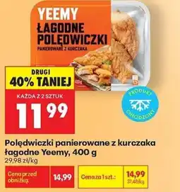 Biedronka Polędwiczki panierowane z kurczaka łagodne Yeemy oferta