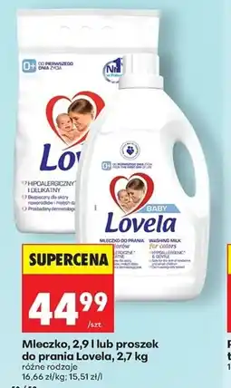 Biedronka Mleczko do prania Lovela oferta