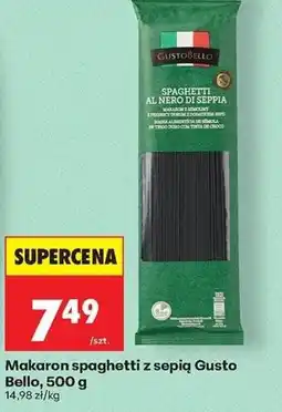 Biedronka Makaron spaghetti z sepią Gusto Bello oferta