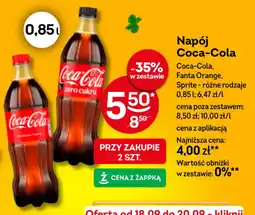Żabka Napój Coca-Cola oferta