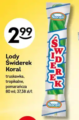 Żabka Lody Świderek Koral oferta
