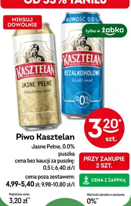 Żabka Piwo Kasztelan Jasne Pełne oferta