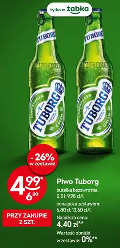 Żabka Piwo Tuborg oferta