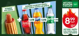 Żabka Hot dog + napój Coca-cola, fanta lub sprite oferta