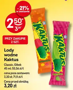 Żabka Lody wodne Kaktus oferta