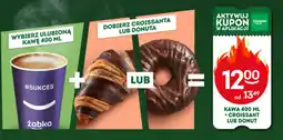 Żabka Kawa + Croissant lub Donut oferta