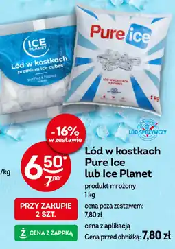 Żabka Lód w kostkach Pure Ice lub Ice Planet oferta