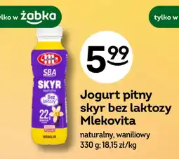 Żabka Jogurt pitny skyr bez laktozy Mlekovita oferta