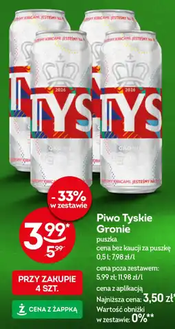 Żabka Piwo Tyskie Gronie oferta
