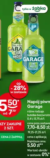 Żabka Napój piwny Garage oferta