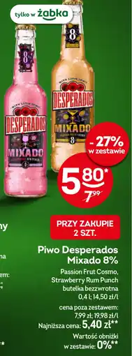 Żabka Piwo Desperados Mixado 8% oferta
