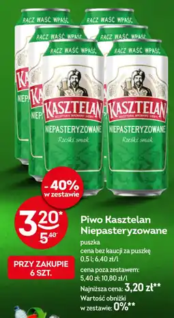 Żabka Piwo Kasztelan Niepasteryzowane oferta
