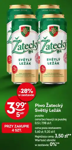 Żabka Piwo Żatecký Světlý Ležák oferta
